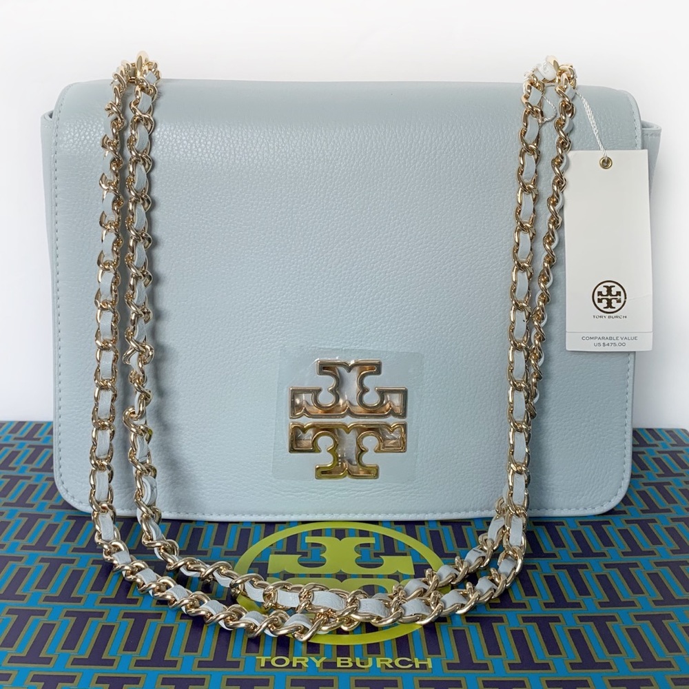 TORY BURCH Britten Large Adjustable Shoulder Bag! - Picture 6 of 6